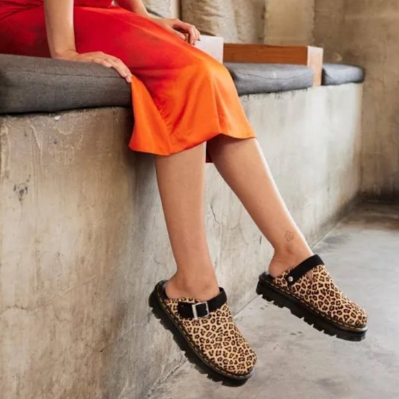 DR MARTENS ZEBZAG LEOPARD MULES - Picture 3 of 5